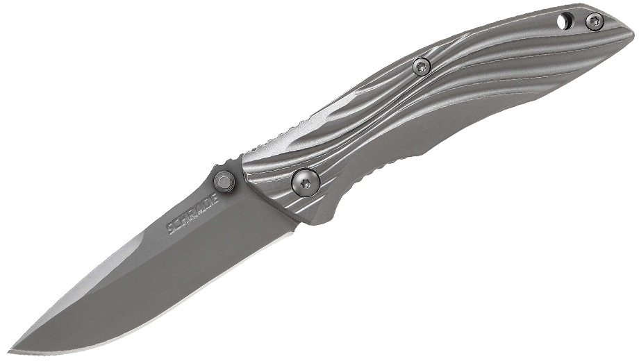 Schrade Drop Point D2 Steel Blade with Titanium Handle