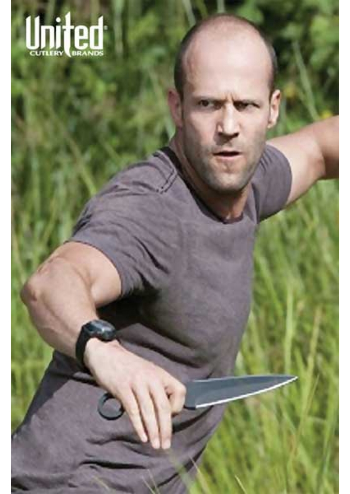 Jason Statham with the United Cutlery Officially Licensed 'The Expendables II' Kunai Throwers Jason Statham with the United Cutlery Officially Licensed 'The Expendables II' Kunai Throwers