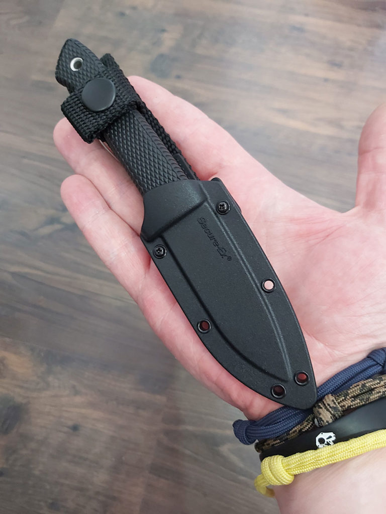 Cold Steel Pendleton Mini Hunter in its sheath Cold Steel Pendleton Mini Hunter in its sheath