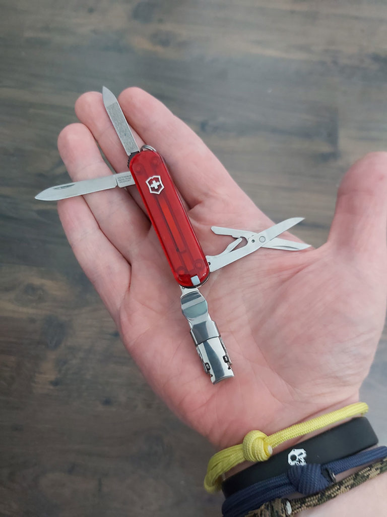 Victorinox Nail Clip 580 in the hand