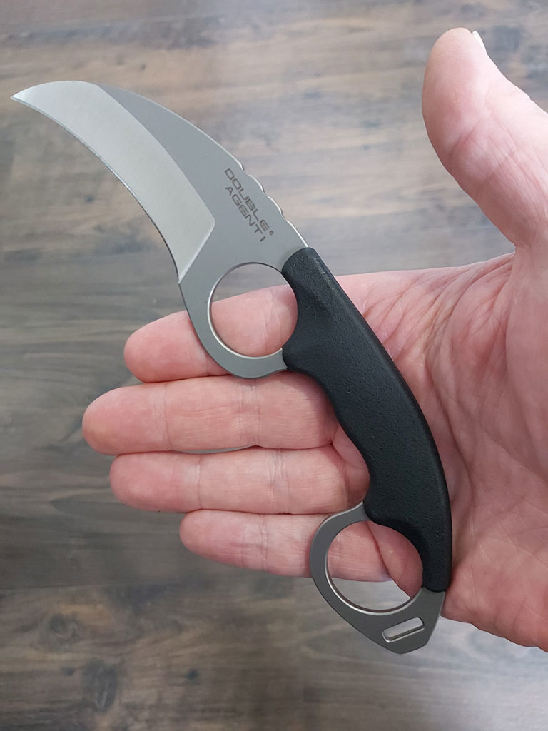 Cold Steel Double Agent I in the hand