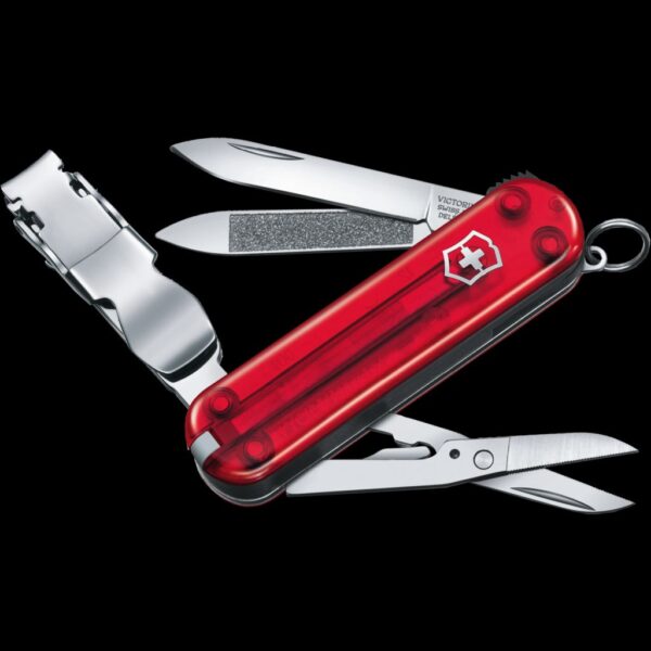 Victorinox Nail Clip 580 Red Transparent