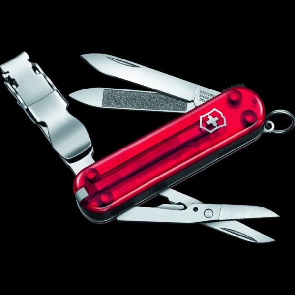 Victorinox Nail Clip 580 Red Transparent