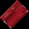 Victorinox Quattro Swiss Card Red Transparent