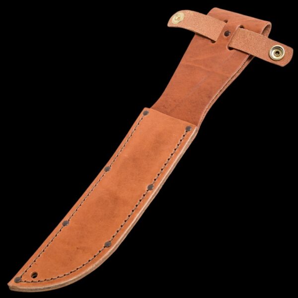 KA-BAR Leather Sheath, Plain-Brown, Fits Knf W/7" Blade