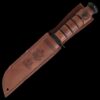 KA-BAR Leather Sheath, Army Logo-Brown