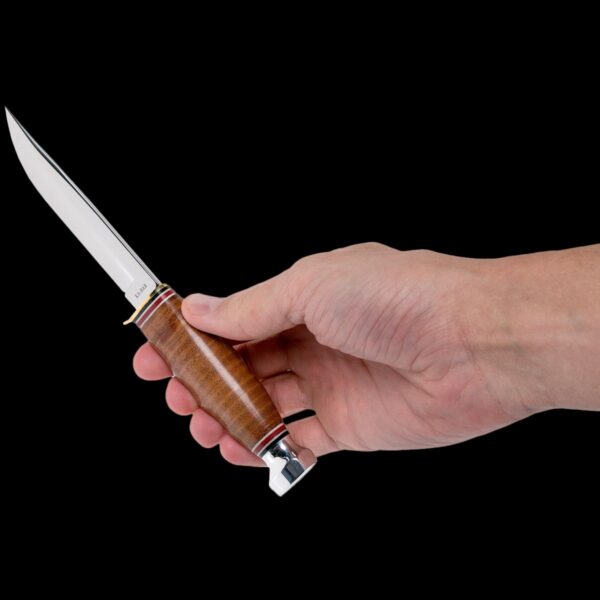 KA-BAR Hunter-Stacked Leather Handle, Leather Sheath - Image 2