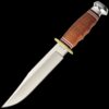 KA-BAR Bowie-Stacked Leather Handle, Leather Sheath