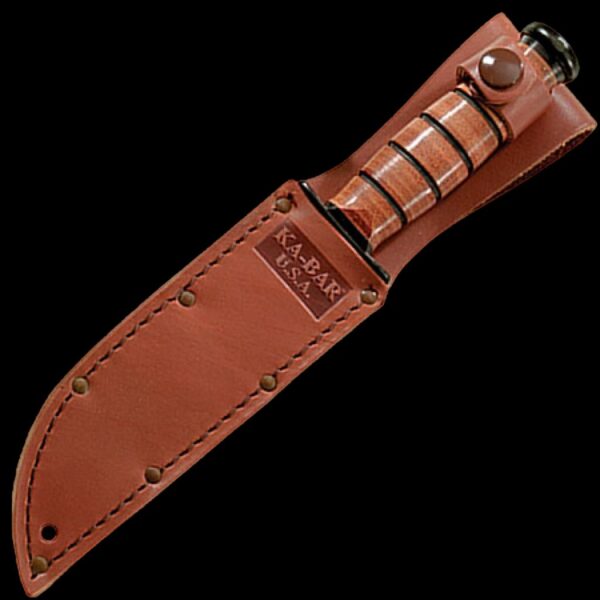 KA-BAR Leather Sheath, Usa Logo-Brown