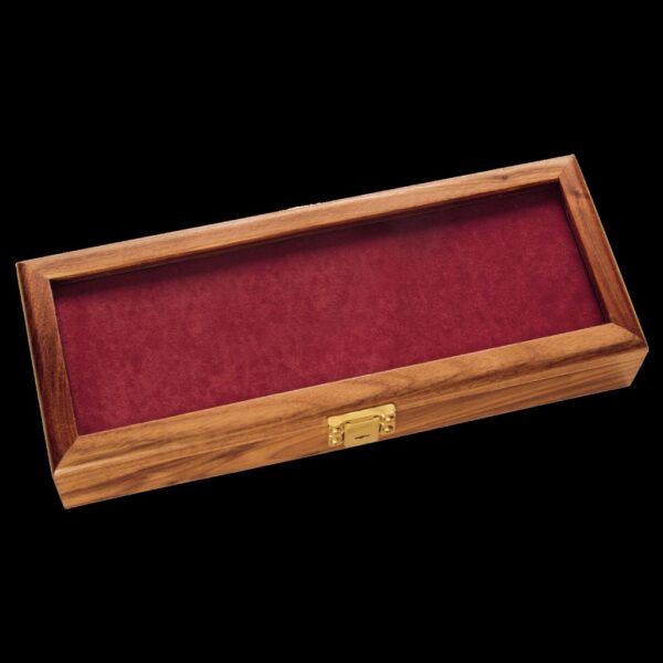KA-BAR Walnut Display Case-Plain Glass