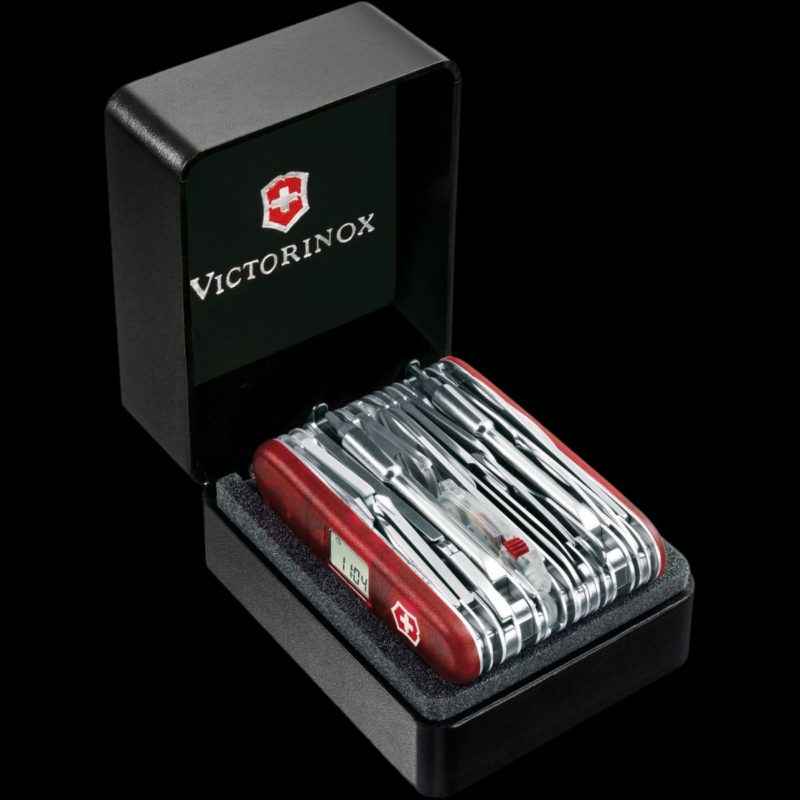 Victorinox Transparent Swiss Champ XAVT Red Transparent Blades.co.uk