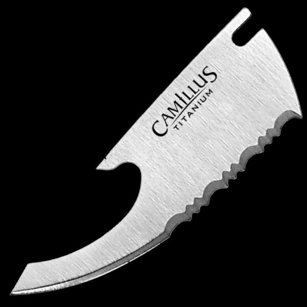 Camillus TigerSharp® Titanium Nitride Bonded Folding Serrated Replacement Blades, 2 pcs. (for 18562, 18563, 18564)