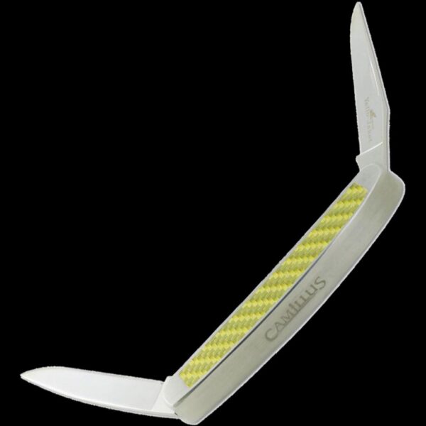 Camillus Yello-Jaket Titanium Nitride Bonded 2-Blade Muskrat Pocket Knife