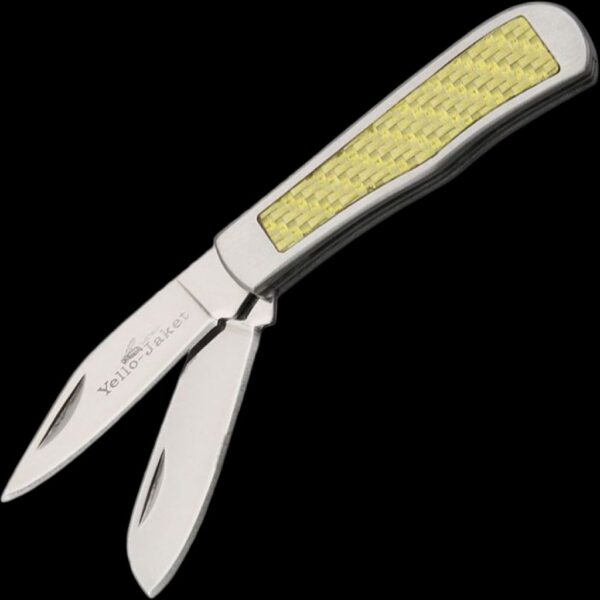 Camillus Yello-Jaket Titanium Nitride Bonded 2-Blade Trapper Pocket Knife
