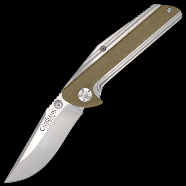 Camillus Sevens 7" Titanium Nitride Bonded Folding Knife, Dessert Tan