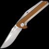 Camillus Sevens 7" Titanium Nitride Bonded Folding Knife, Coyote Brown