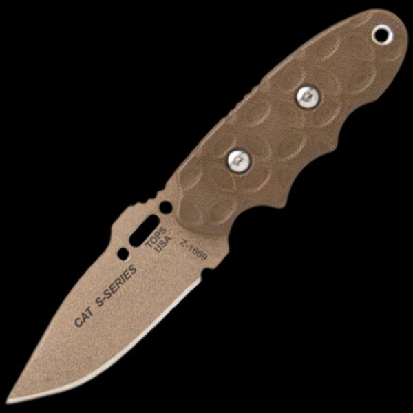 TOPS CAT #200 S-Series Coyote Tan with Canvas Bullseye Handles