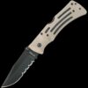 KA-BAR Mule Folder-Desert Tan, Tan Polyester Shth, Serr