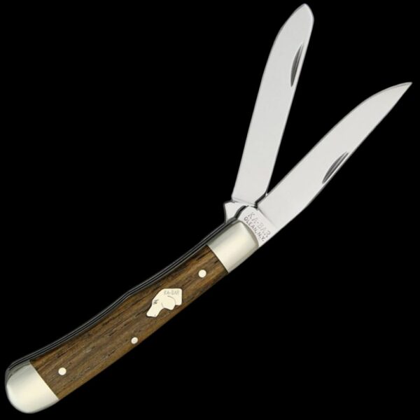 KA-BAR Dog's Head 2-Blade Knife (Chestnut)