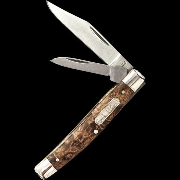 Old Timer Middleman Jack Desert Iron Wood Handle w/Clip & Pen Blades