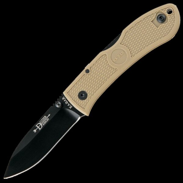 KA-BAR Dozier Folding Hunter-Coyote Brown-Blk Clip, Str