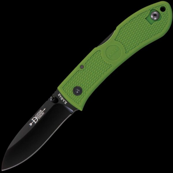 KA-BAR Dozier Folding Hunter-Kelly Green, Black Clip, Str