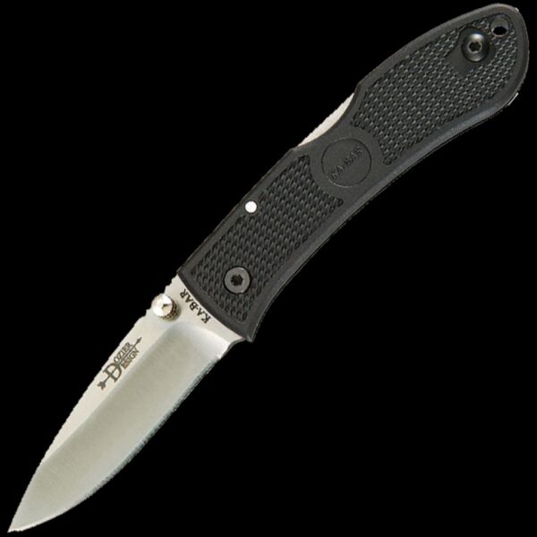 KA-BAR Mini Dozier Folder-Black-Black Clip, Str