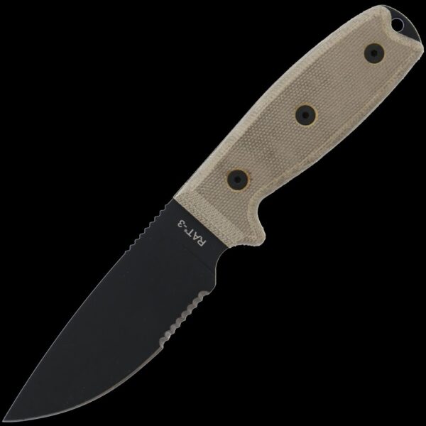 Ontario Knife Company RAT-3 Serrated w/Nylon Sheath
