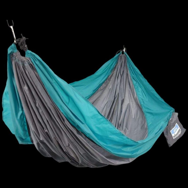 Equip Hammock Two Person Travel Hammock Teal/Gray Blades.co.uk