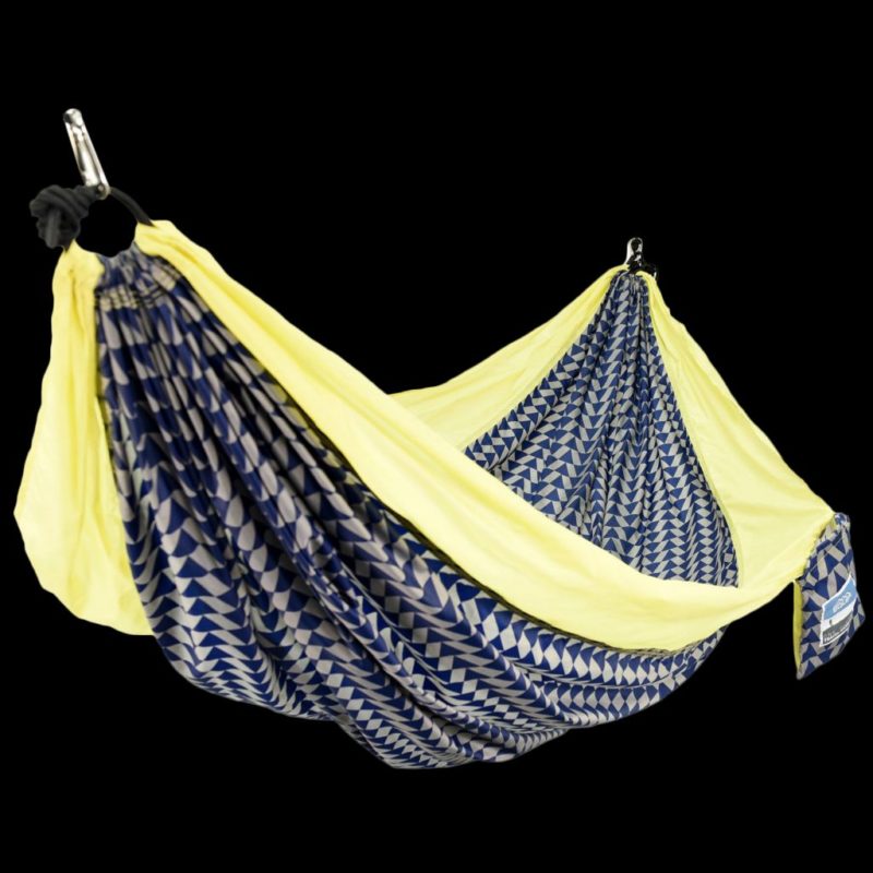Equip Hammock One Person Travel Hammock Navy/Geotriangle Blades.co.uk