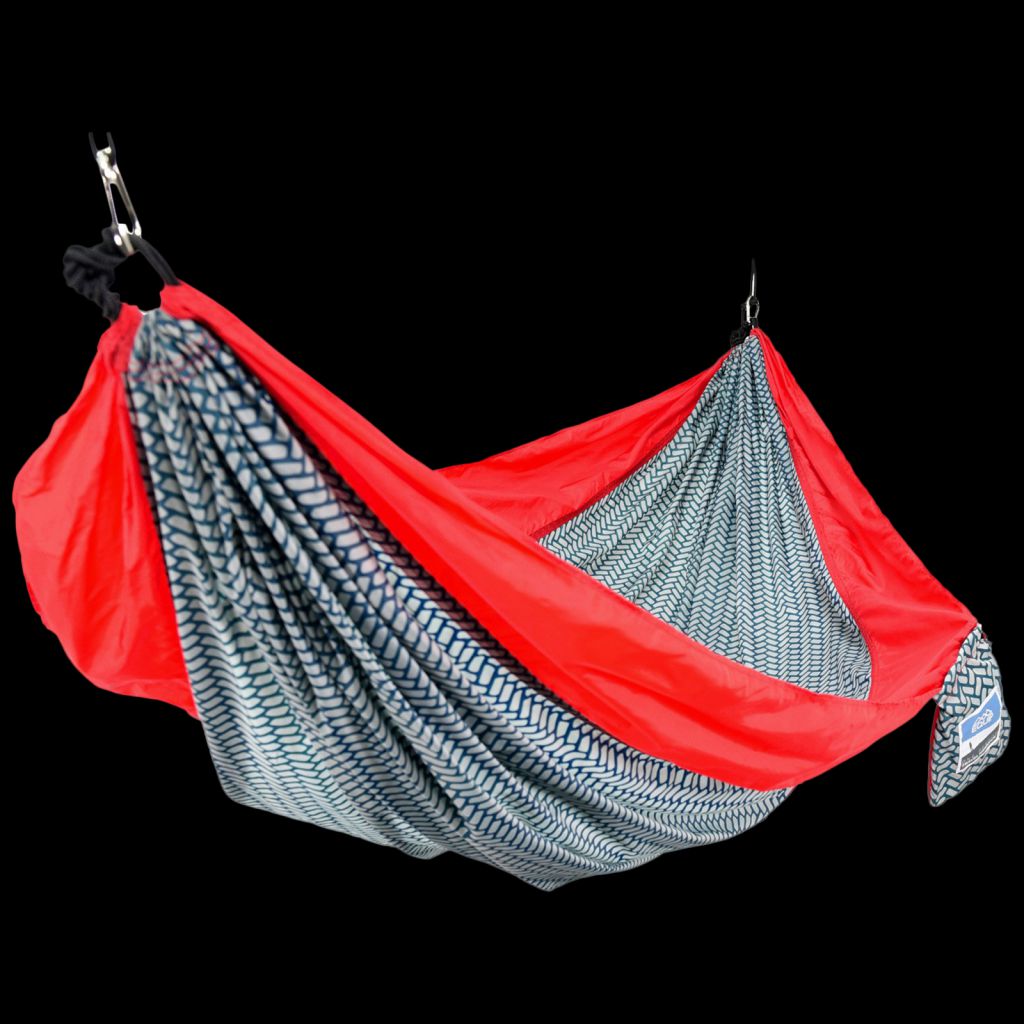 Equip Hammock One Person Travel Hammock Red Herringbone