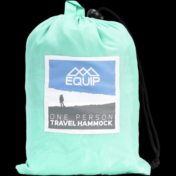 Equip Hammock One Person Travel Hammock - Gray/Mint - Image 2