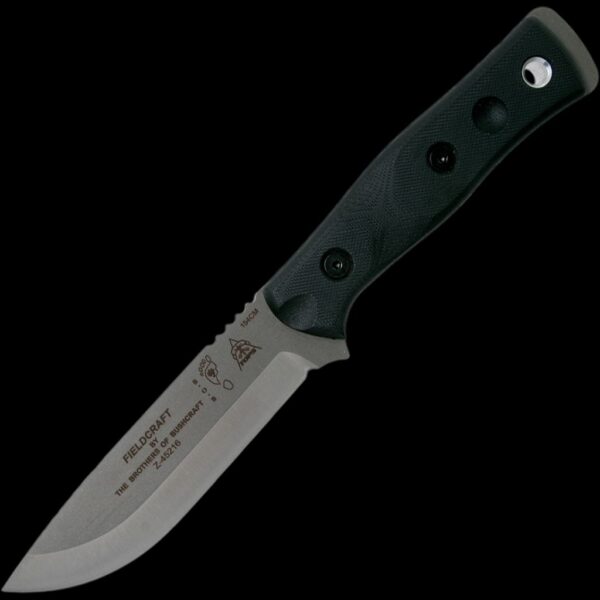 TOPS BROS 154 Stainless, Black G-10 Handles