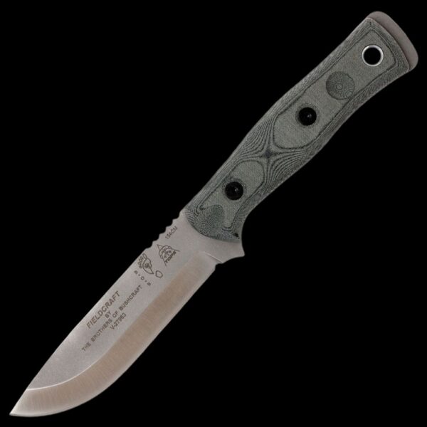 TOPS BROS 154 Stainless, Black Linen Micarta