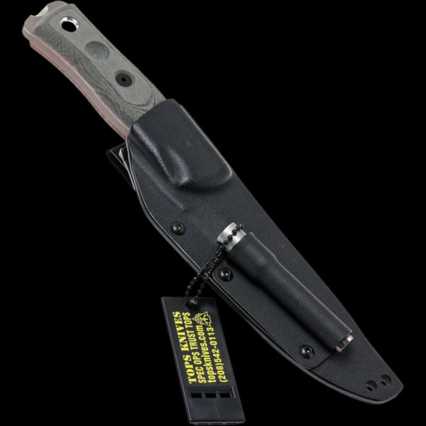 TOPS BROS 154 Stainless, Black Linen Micarta - Image 2