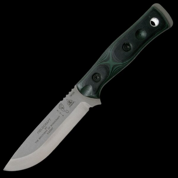 TOPS BROS 154 Stainless, Green/Black G-10