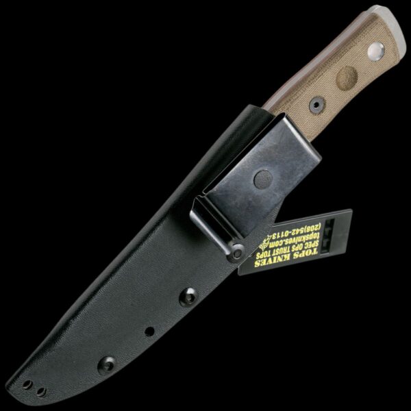 TOPS BROS 154 Stainless, Green Canvas Micarta - Image 2
