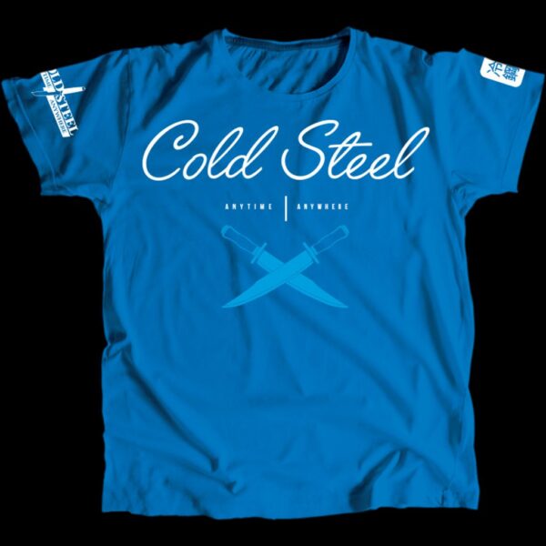 Cold Steel Cross Guard Blue T-Shirt for Women (Medium)