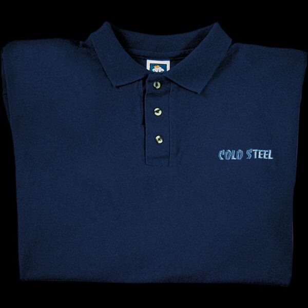 Cold Steel Navy Polo Shirt (Large)