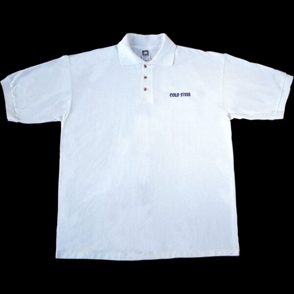 Cold Steel White Polo Shirt (Large)
