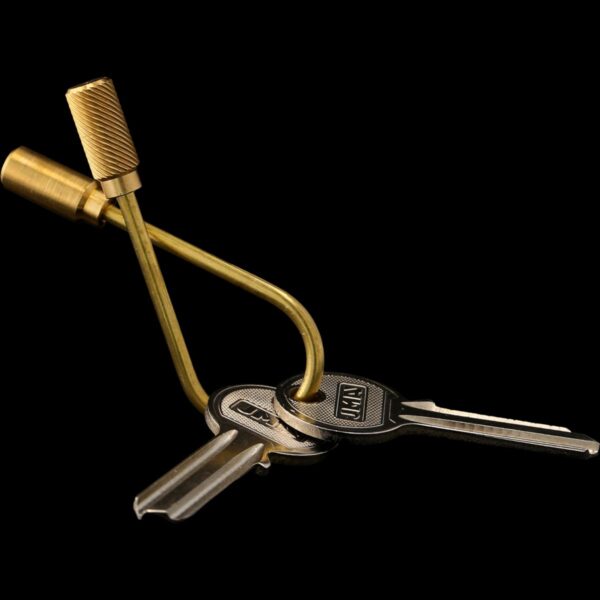 Craighill Closed Helix Keyring (Brass) - Image 3