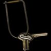Craighill Wilson Keyring - Carbon Black Enameled (Olive)
