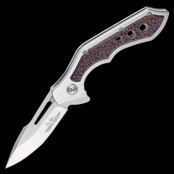 United Cutlery Hibben Hurricane Pocket Knife - Tan/Black G10