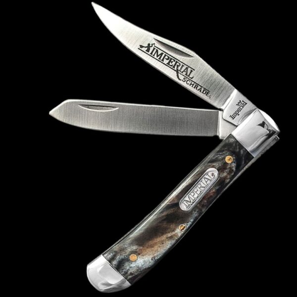 Imperial Stainless Steel 40% ser Blade Pocket Knife. 3Cr13 Steel