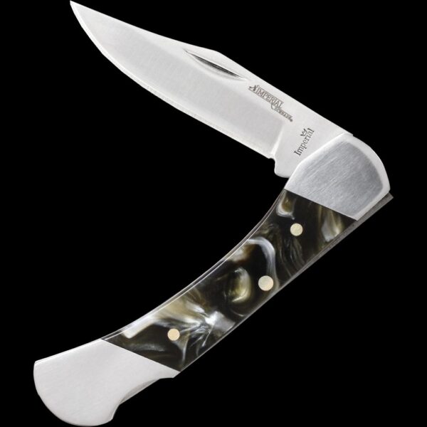 Imperial Lockback, 3Cr13 Steel, POM Handles, Stainless Steel Bolster, Brass Pins