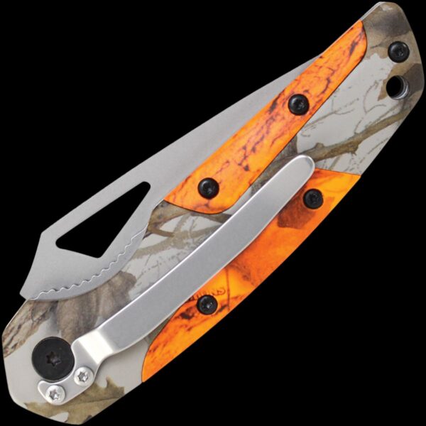 Imperial Badger Snowblind Liner Lock Folding Knife, Thumb Hole, Aluminum/Rubber Handle - Image 2