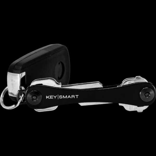 KeySmart | Compact Key Holder, Midnight Diamond (Up to 8 Keys, Black)