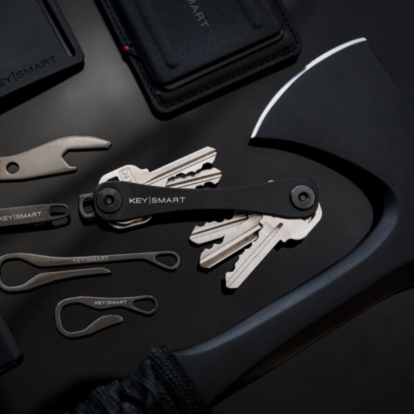 KeySmart | Compact Key Holder, Midnight Diamond (Up to 8 Keys, Black) - Image 6