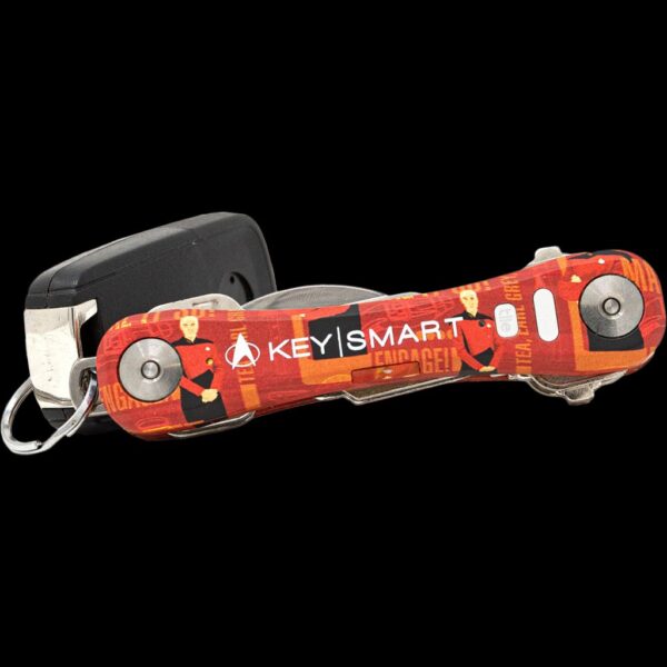 KeySmart Pro | Compact Key Holder with Tile Smart Location (Up to 14 Keys, Star Trek The Next Generation)