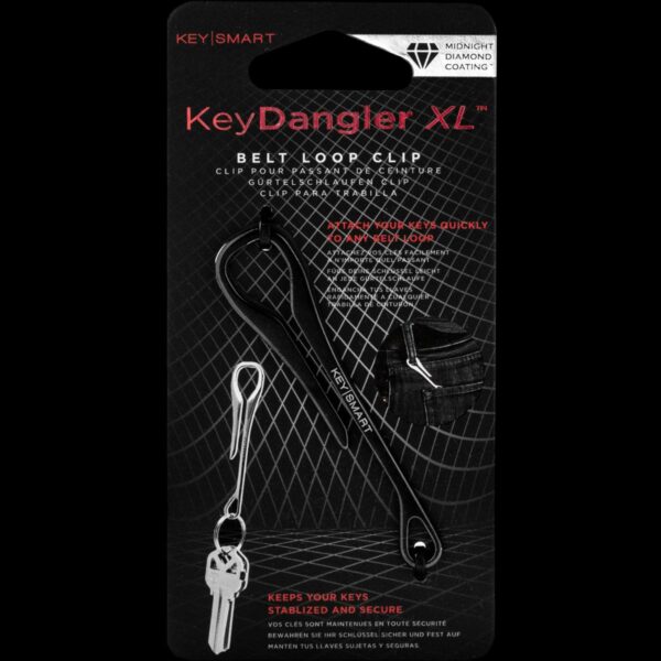 KeySmart Key Dangler XL | Belt Loop Clip, Midnight Diamond - Image 6